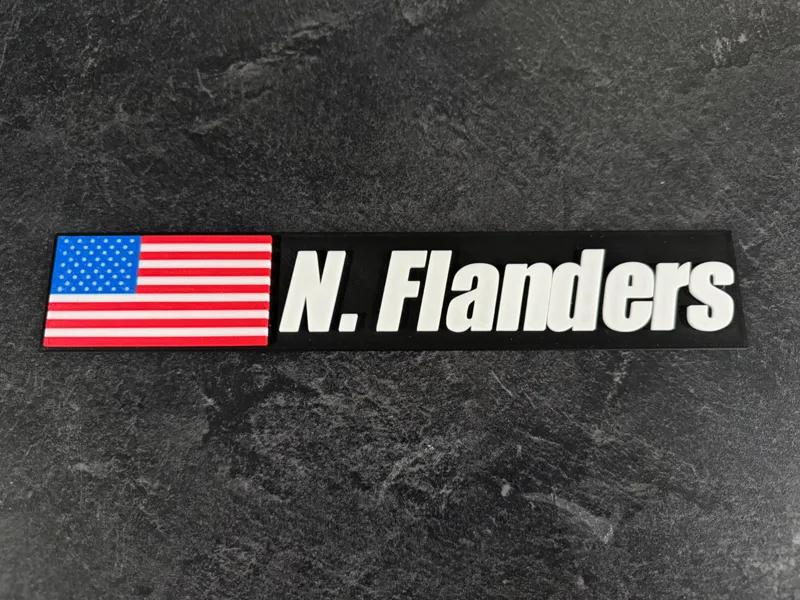 Sim racing driver name Updated. Sim Rig Nameplate