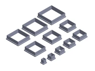 Square Clay Cutters