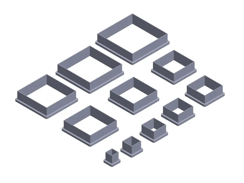 Square Clay Cutters