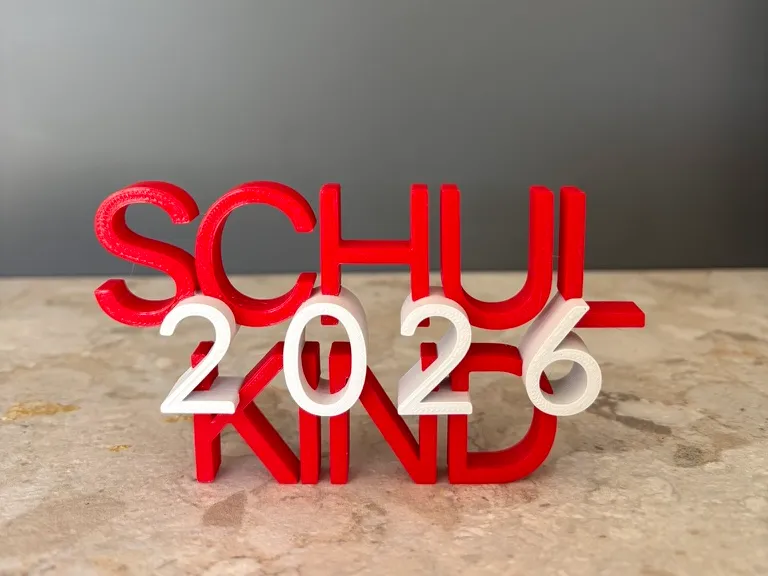 Schulkind 2026 Einschulung Schriftzug Schulanfang 