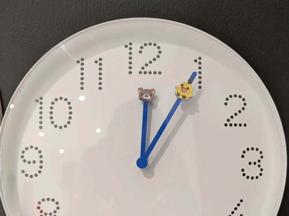 IKEA Tromma Rilakkuma themed clock handles - Free 3D Print Model ...