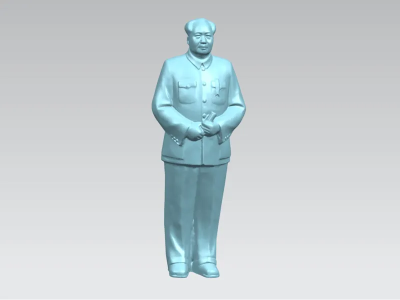 敬爱毛主席立身雕刻纪念模型