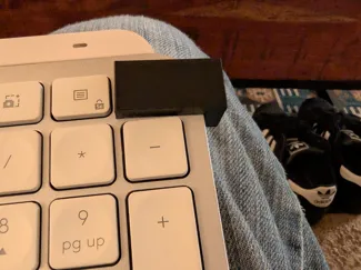Logitech MX Keys S Lock button cover