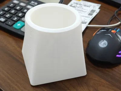 Round Sky, Square Earth - Everlasting Auspicious Number Cultural Pen Holder