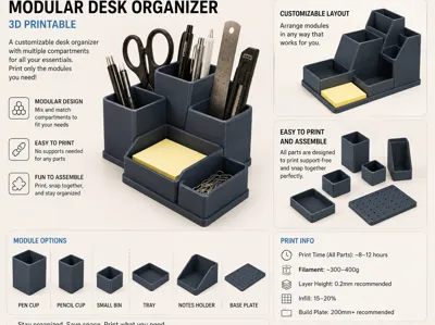 AI Modular desk organizer v1.0