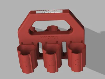 Worx 12V Battery Holder - V1 Version - 6-slot Battery Holder