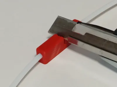 Easy cutting of PTFE tubing