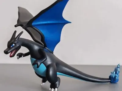 Giant Charizard X Pokémon Figure Ornament