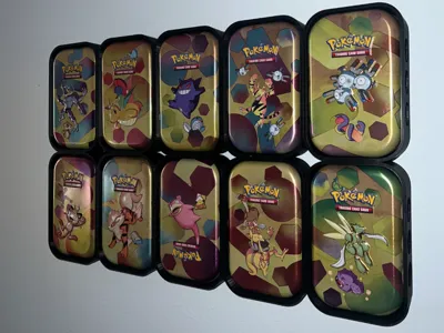 Pokemon mini tin wall display