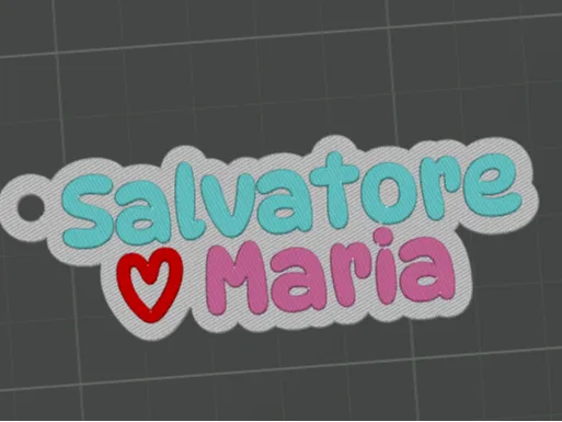 Portachiavi con nome personalizzabile – custom