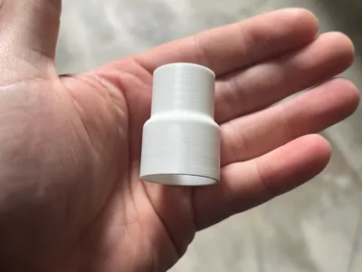 PVC pipe fitting from 20 to 25 mm