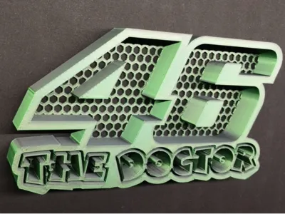 VR46 - logo on honeycomb