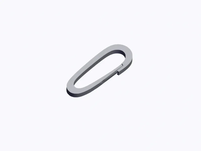 O Hook Carabiner (15) Flexible Long Snap Link