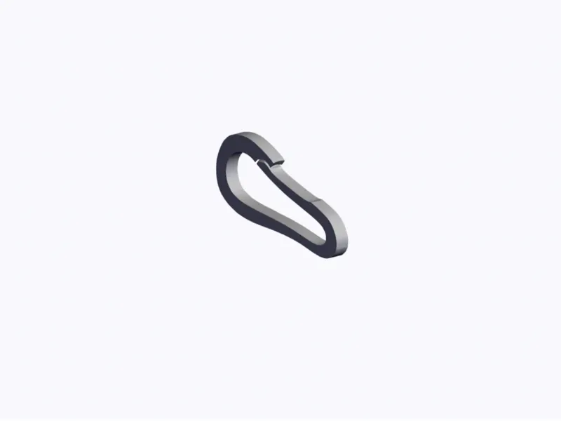 O Hook Carabiner (17) Flexible Round Snap Link