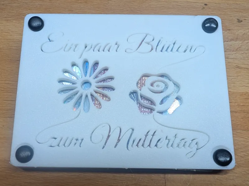 Geldgeschenk Box - Ein paar Blüten zum Muttertag