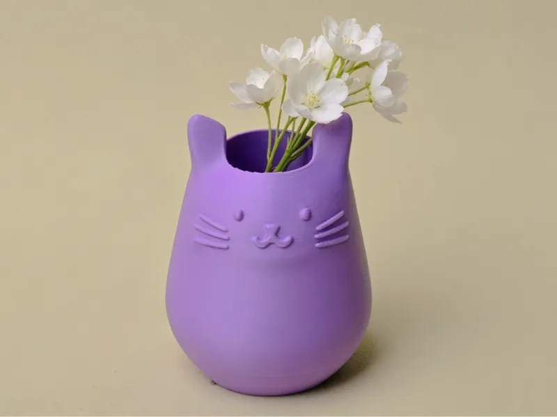小猫花瓶笔筒收纳盒