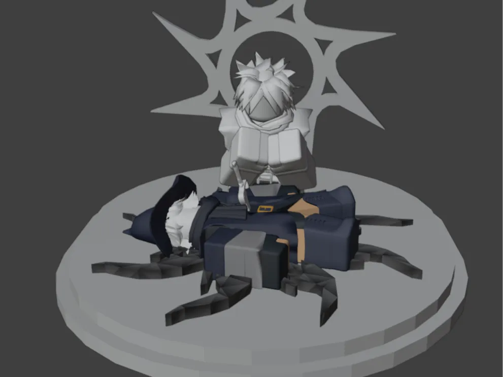 Two Time And Azure Statue (Forsaken)