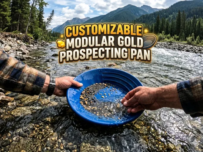 Customizable Modular Gold Prospecting Pan