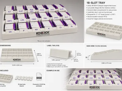 Idexx slide organizer