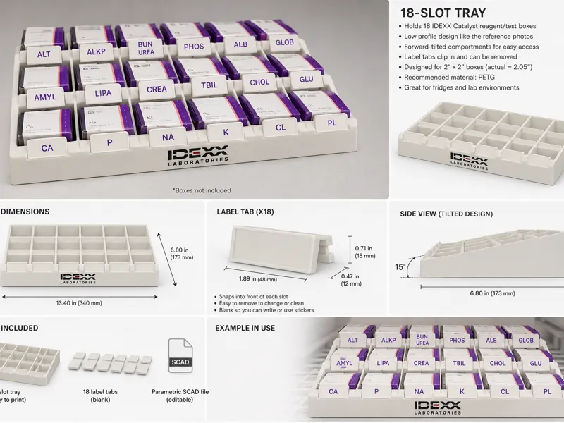 Idexx slide organizer