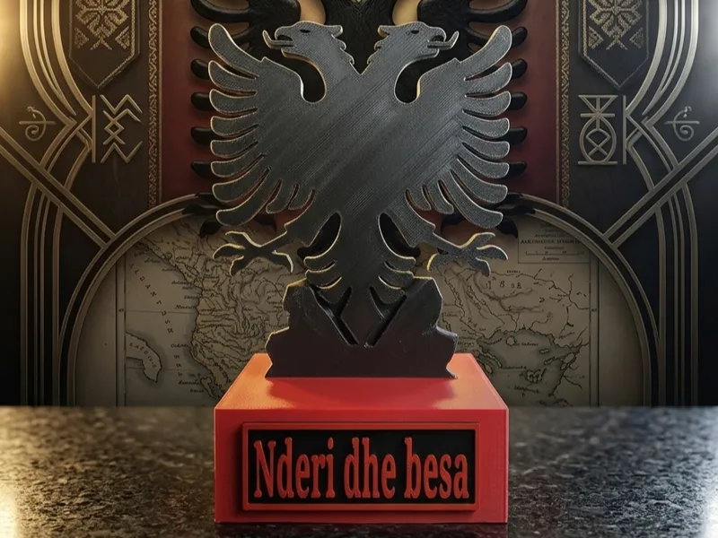 Statuetta stemma Albania