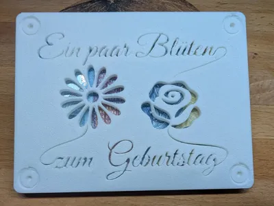 Money Gift Box - A Few Blossoms for a Birthday