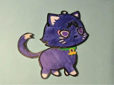 Genshin Impact - Scaramouche - Cat - Lithophane
