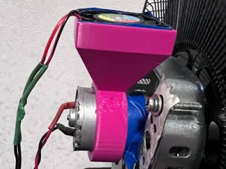forced cooling for the RS-550 series motor