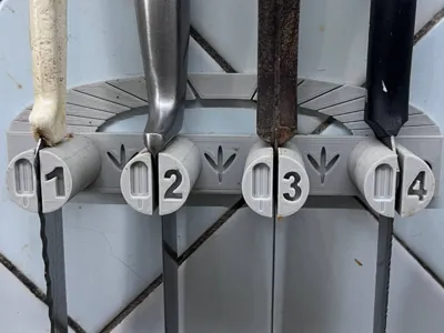 wall-mounted knife stand