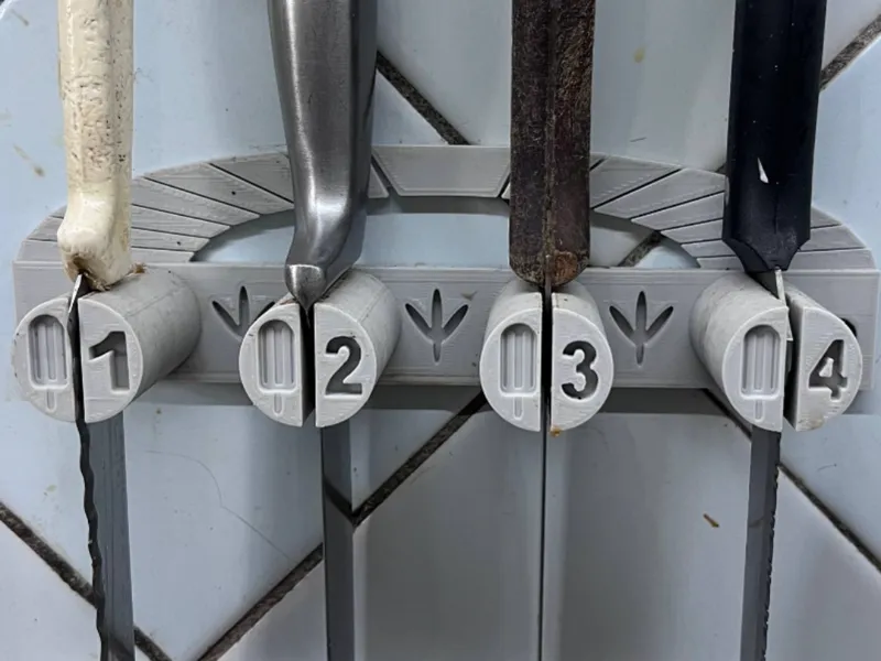 wall-mounted knife stand