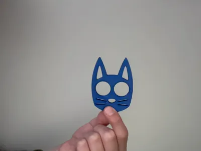 cat keychain knuckle buster