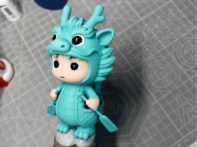 Chibi Dragon Boat Figurine