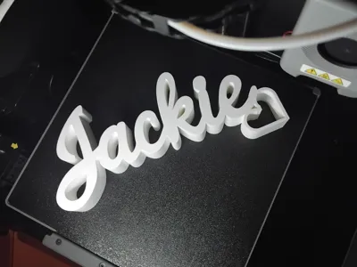 Jackie name decoration 