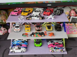 1:64 无限堆叠多层小车展示架