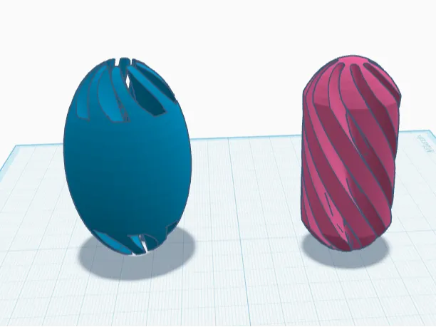 Fidget a spirale a forma di ovale