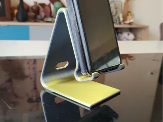Smartphone holder with charging port
