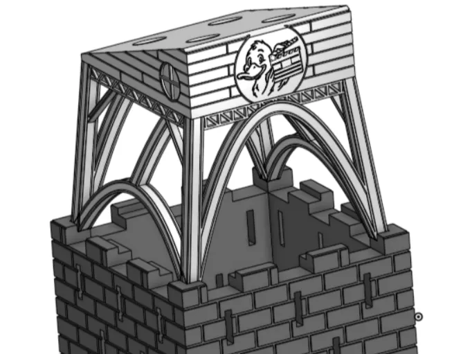 Video projector tower