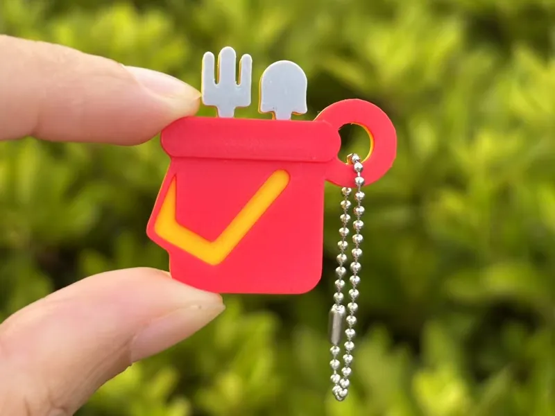 十个勤天-水桶-钥匙扣挂件