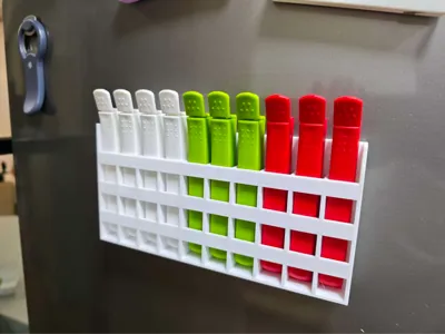 Kitchen Essentials Refrigerator Magnetic Sealing Clip Organizer | Magnetic Sealing Clip Organizer
