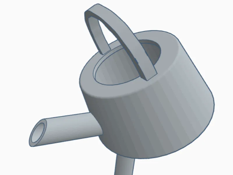 decorative flower pot spike with watering can