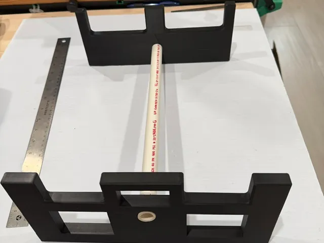 Double rifle cleaning cradle 4" front