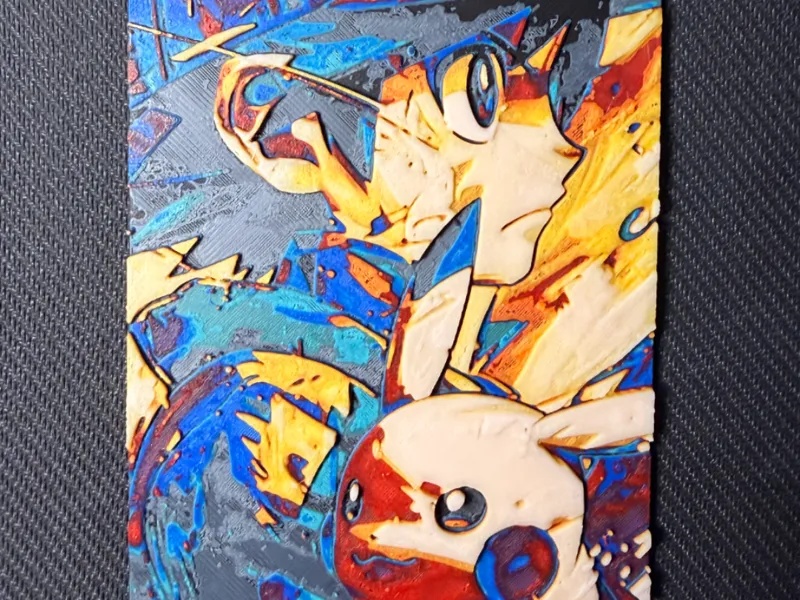 Ash and Pikachu on Fire
