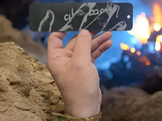 Elven type writing bookmark?