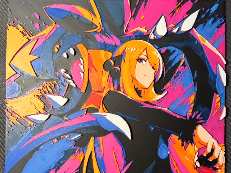 Cynthia and Garchomp