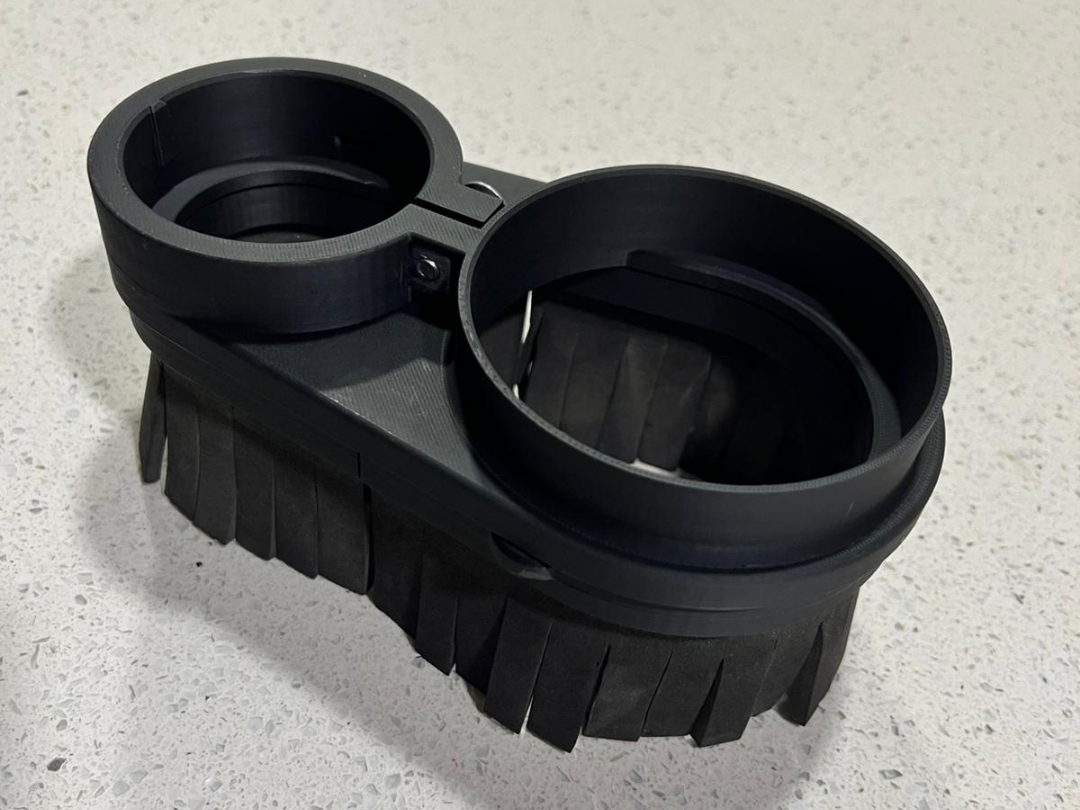 CNC Dust Boot 65mm Spindle with a 4" Outlet