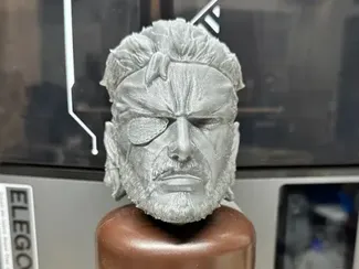 1/6th scale Big Boss head sculpt