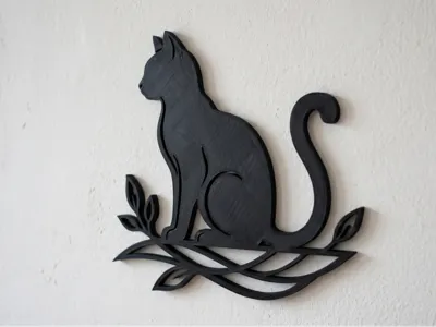 Black Cat Wall Art