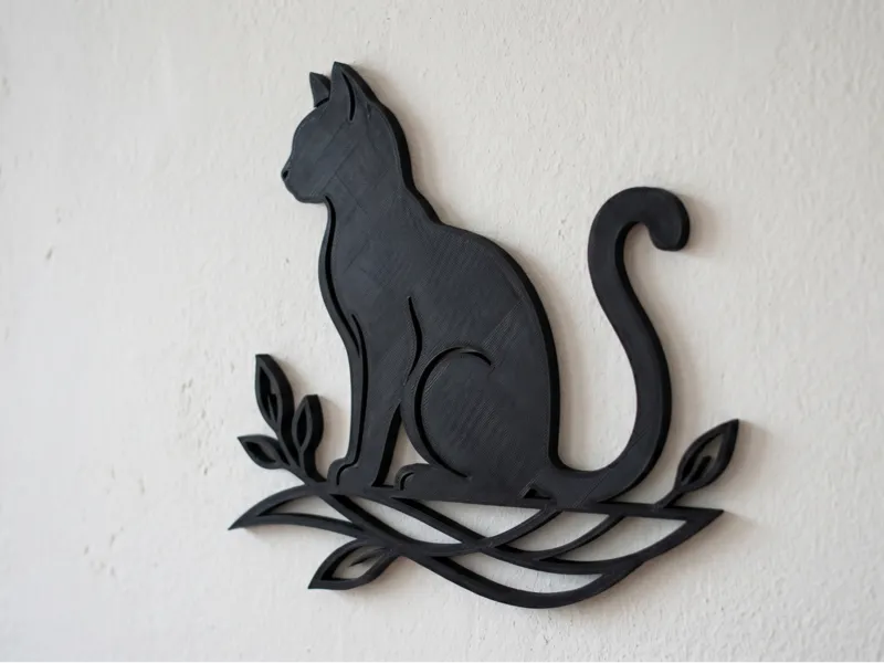 Black Cat Wall Art