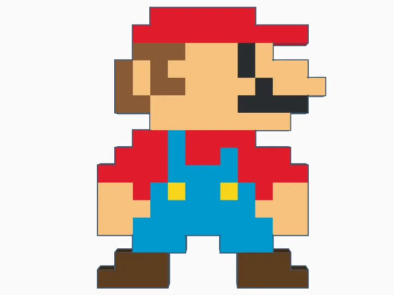 pixel art Mario