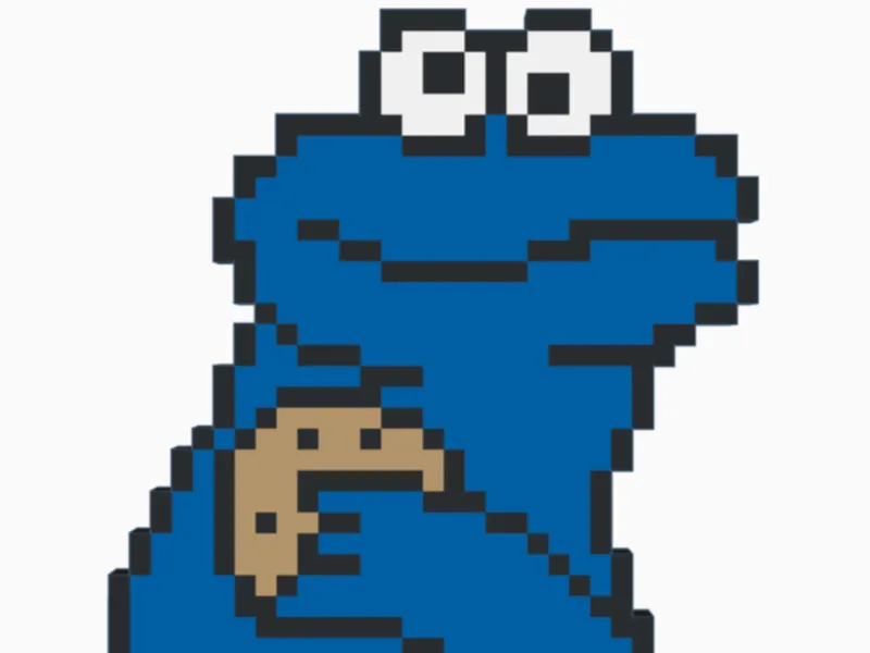 cooki monster pixel art